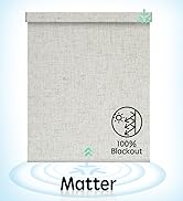 Yoolax Motorized Blinds with Remote, Matter Roller Window Shades Blackout Smart Blinds for Window...