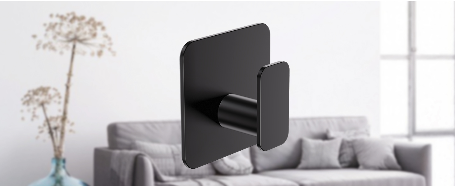 black towel hook