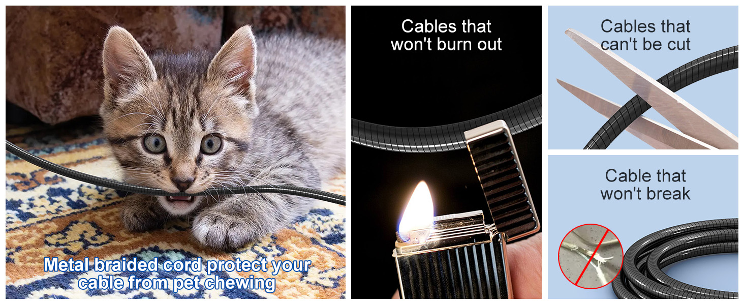 iphone charger cord cat proof