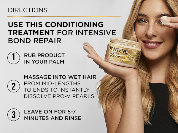 Directions - 1.) Rub producy in your palm 2.) Massage into wet hair 3.) Leave in for 5-7 min rinse