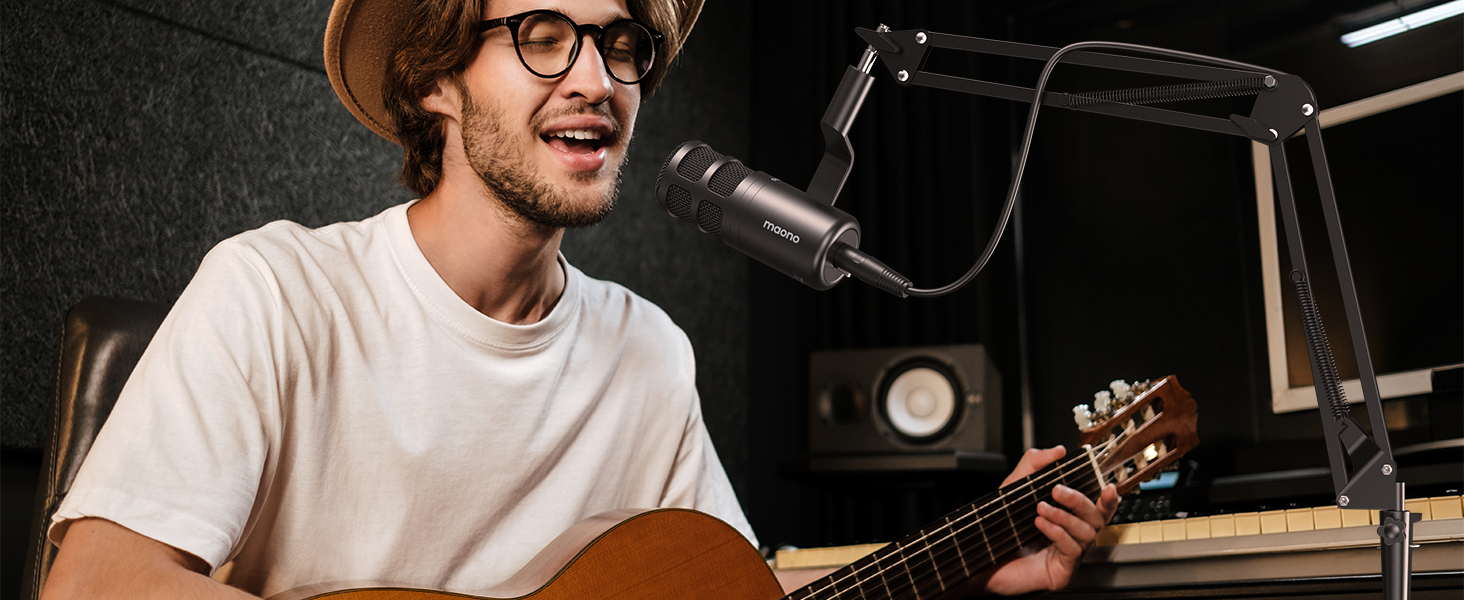 XLR podcast microphone
