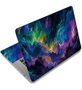 SUPERDANT 3Pcs Laptop Skin Sticker Cover Decal with Fantasy Clouds Mountain Design Waterproof Scr...