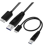 Micro USB 3.0 Cable A to Micro B for Portable External Hard Drives - Black -(SaiTech IT-016)