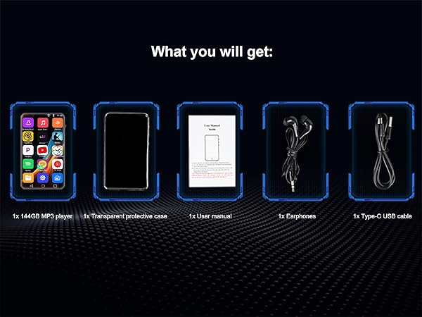 Senpeng 144GB MP3 Player with Bluetooth and WiFi