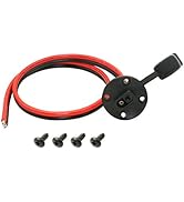 CERRXIAN 55cm 10AWG SAE Socket Solar Weatherproof Sidewall Port DIY Cord, SAE Quick Disconnect Wi...