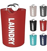 EpicTotes 75L Large Laundry Basket, Freestanding Waterproof Laundry Hamper, Collapsible Folding T...