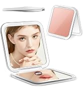 MIYADIVA Compact Mirror, 30X Magnifying Mirror, Pocket Mirror for Purse, Travel Makeup Mirror wit...