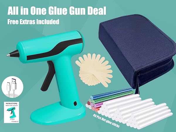 Battery glue gun