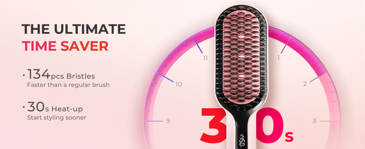 hair straightener brush