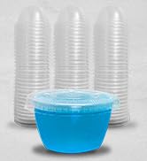 105 Extra/Replacement Gelatin Shot Cups &amp; Lids for Giant Tower Party Game – Clear P...