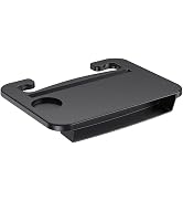 Cxprctpu 2-in-1 Steering Wheel Desk &amp; Seat Gap Organizer, Portable Steering Wheel Tray with Cup H...