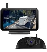 eRapta RV Backup Camera Wireless System for Furrion with 5-Inch Monitor 1080P, 1 Rear Camera, Wid...