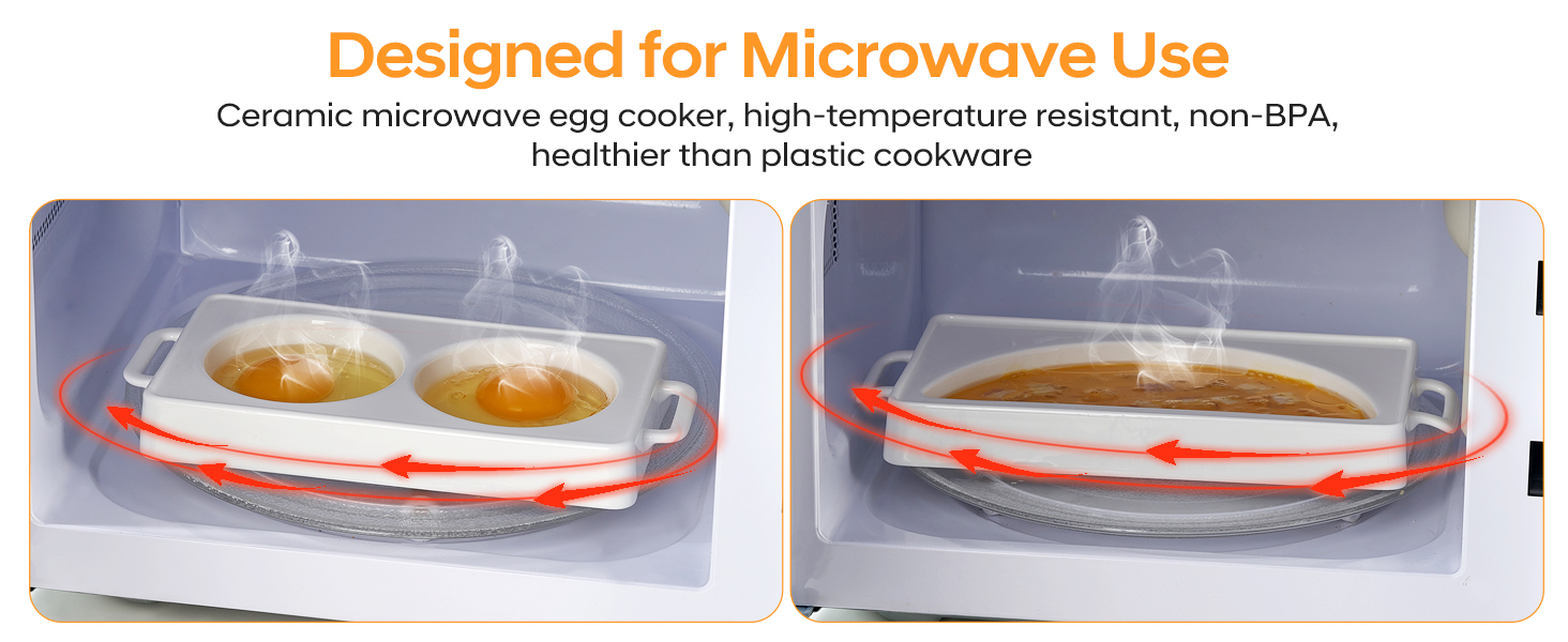 Ceramic Microwave Egg Cooker