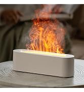 YALEDI Essential Oil Diffuser, Fireplace Fire Flame Aromatherapy Diffuser, 150ml Ultrasonic Cool ...