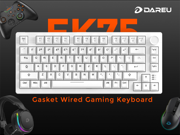 75% wired gaming mechanical keyboard