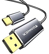 FOINNEX USB-C to DisplayPort, Type-C to Display Port Cable, 4K@60Hz USB C to DP Cord Compatible w...