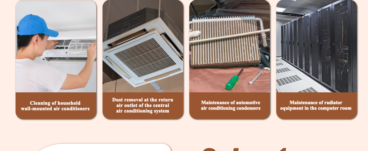 Air Conditioner Coil Cleaning Brush- Dual-Sided HVAC Coil Cleaning Brush 135° Angled Pins