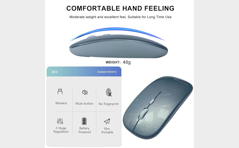 comfortable hand feeling