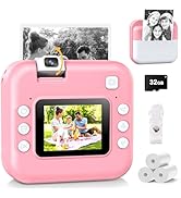 Kids Camera Instant Print with Flip Lens, Christmas Birthday Gift for Girls Boys, Digital Camera ...