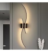 CANEOE Modern Led Wall Light, 39inch Black Indoor Led Wall Sconce Lighting, Bathroom Vanity Light...