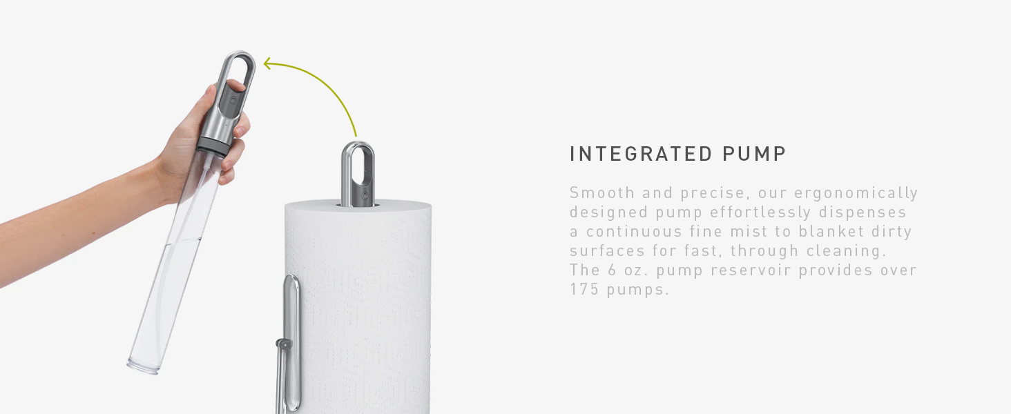 Integrated Pump | Smooth &amp;amp; precise, our pump dispenses a continuous fine mist for fast cleaning