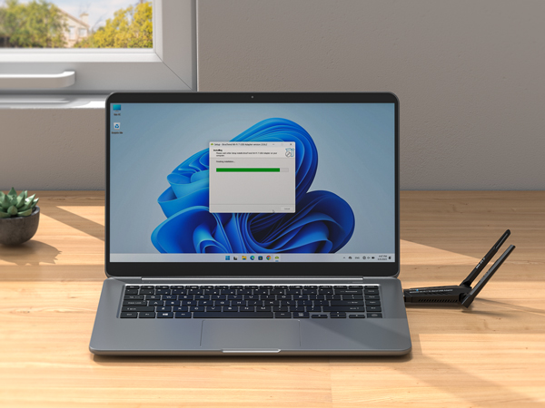 Initial Setup Step 2 Run the Preloaded Driver in This WiFi 7 USB Adapter and Install It
