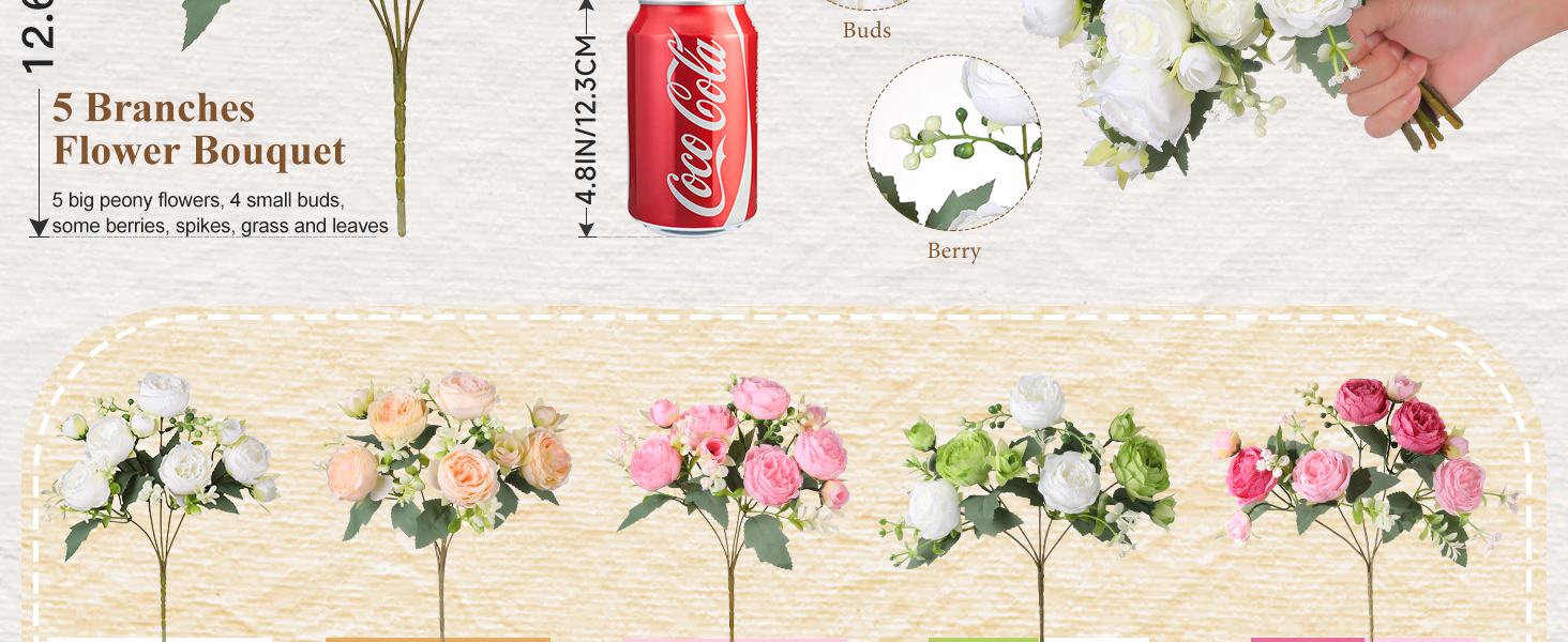 peony artificial flower