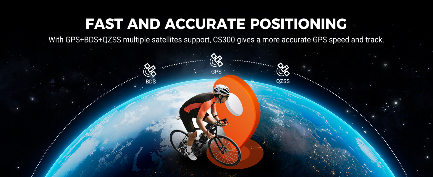 Wireless Cycling Computer with 2.6 LCD Screen, Bluetooth5.0 ANT+ Bike Speedometer Odometer