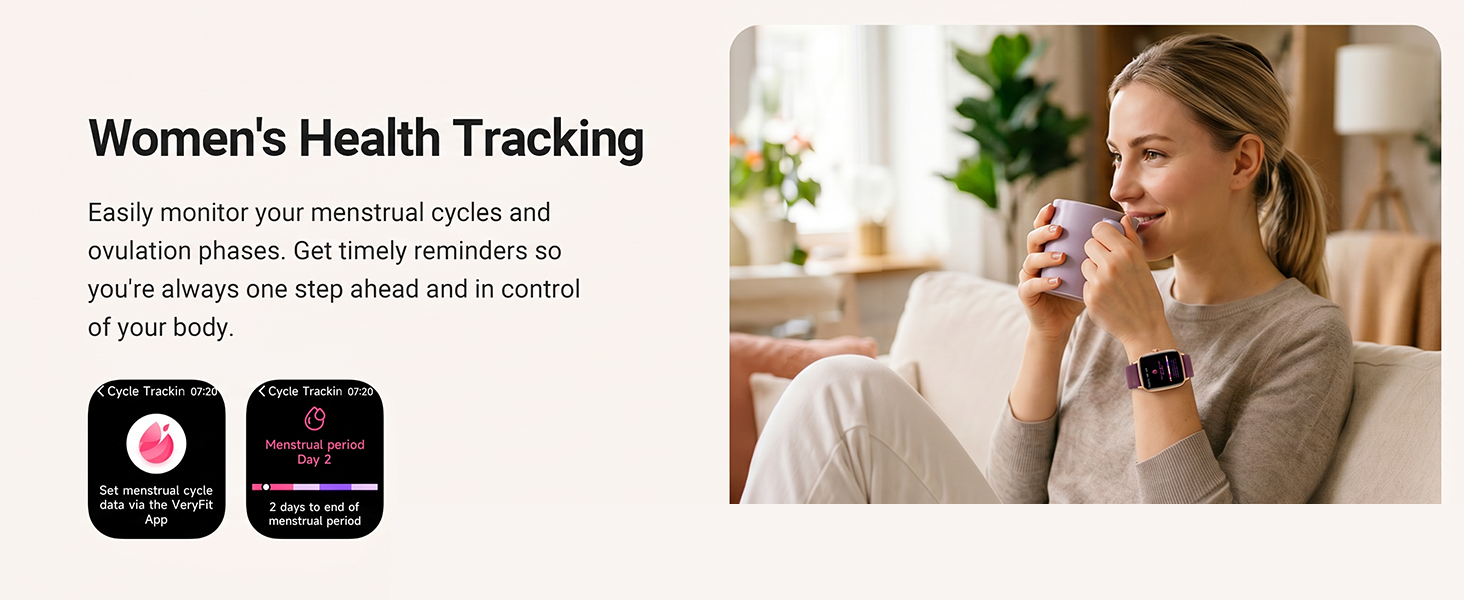 smart watch with menstrual cycling