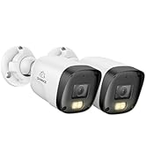 SANNCE 2K 3MP Super HD PoE Bullet Security Camera - Clear Full Color Night Vision, Human and Vehi...