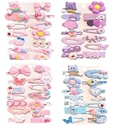 56 pcs Girl Hair Clips Fashion Girls Hair Accessories Toddler Girls Hair Accessory Rabbit/Flower/...