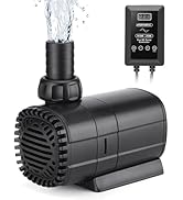 XPERTMATIC 25W DC Aquarium Pump, 925 GPH Variable Speed Fish Tank Pump, 11.5 ft Max Head, Ultra Q...