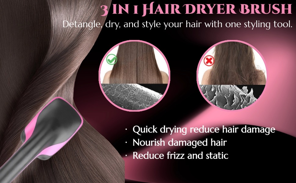 hair straightener brush
