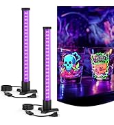 Onforu 2 Pack 15W Black Light Bar, 40 LEDs 15 Inch Blacklight Tube with Plug and Switch, Vertical...
