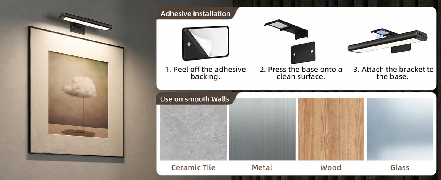 magnetic wall art light