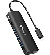 USB C HUB 4K 60Hz, Dockteck USB-C Multiport Adapter 5-in-1 with 4K HDMI, 100W Power Delivery, 3 U...