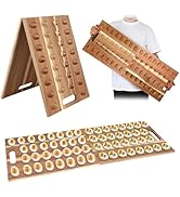 2-IN-1 Easter Acacia Wood Deviled Egg Platter with Handle 31.5 x 12'' Large Long Charcuterie Boar...