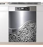 AOHMPT Dishwasher Magnet Sticker Cover Panel Decal Refrigerator Magnetic Sticker Decorative for K...