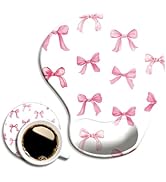 Ergonomic Mouse Pad with Wrist Support,Cute Mouse Pad with Wrist Rest and Coaster Set,Office Supp...