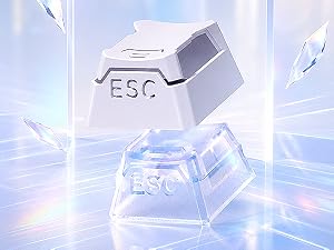 Shine Through keycaps Set,Double Shot PBT keycaps Mecha Armor