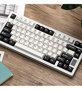 Chilkey ND75 Aluminum Keyboard 75% Percent Wireless Gaming Mechanical Keyboard with LCD Screen, Q...
