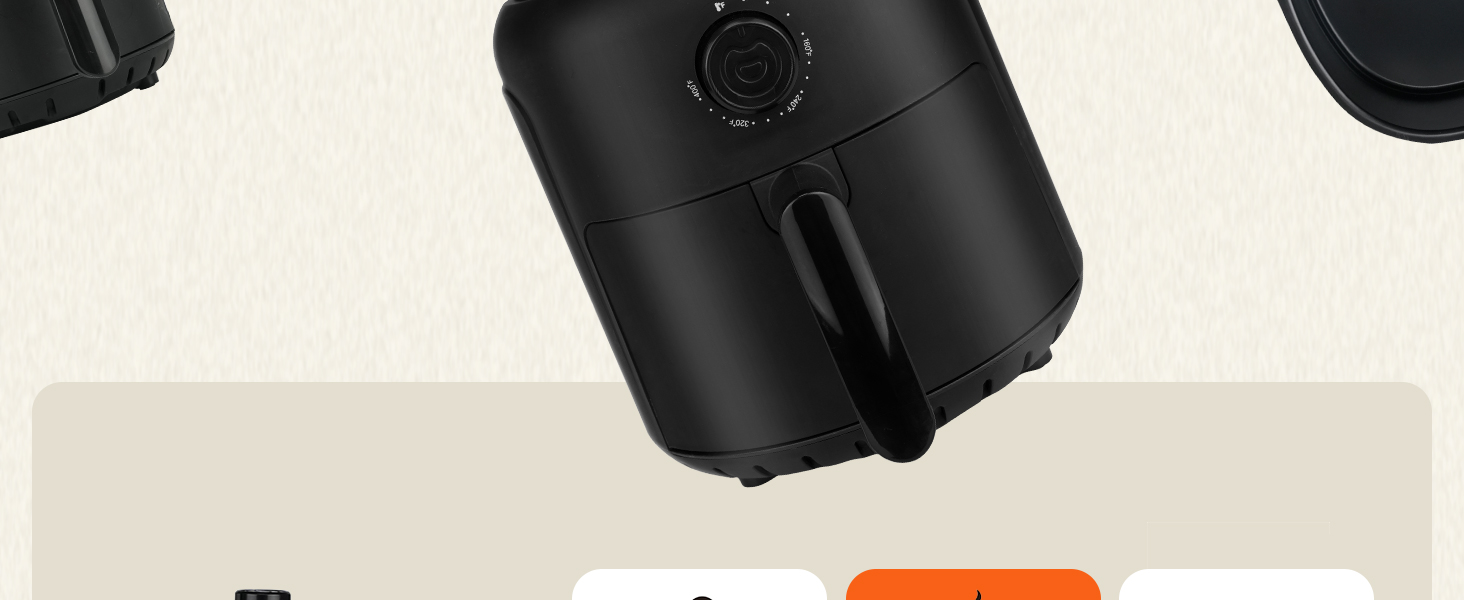 MIRASTON 2.6QT Knob Air Fryer