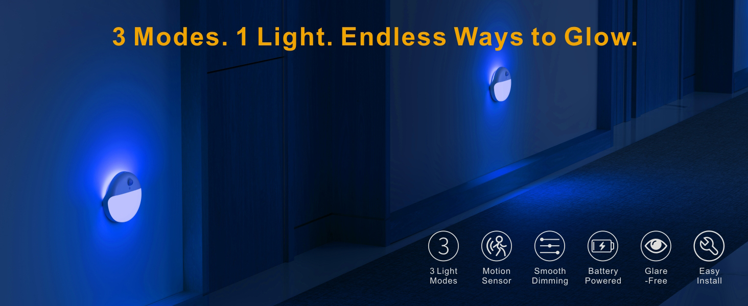 blue night light