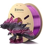 SEMDON Dual-Color Silk PLA Filament, Metallic Purple Black Gradient PLA, ±0.02mm Accuracy, 1.75mm...