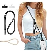 GMETINK 3-in-1 Cell Phone Lanyard 1 Pack + Wrist Strap 1 Pack - Convertible Crossbody Strap with ...