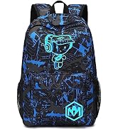 School Backpack for Teen Boys Bookbags Elementary High School Laptop Bags MenTravel Daypacks (Blue)
