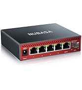 NUBASA 5-Port 2.5Gb Switch with 10Gb SFP+ Port, Unmanaged Multigig Ethernet Splitter for NAS, Gam...