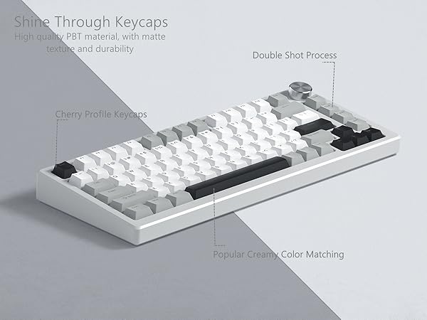 shine through keycaps