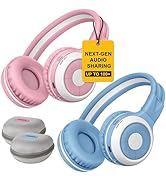 SIMOLIO AuraCast Kids Bluetooth Headphones - Group Listening Wireless Audio Sharing, Compatible w...