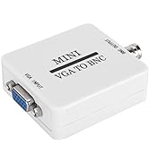 ASHATA VGA to BNC Converter, Mini HD VGA to BNC 1920 X for Video Conferencing Home Theater TV Com...